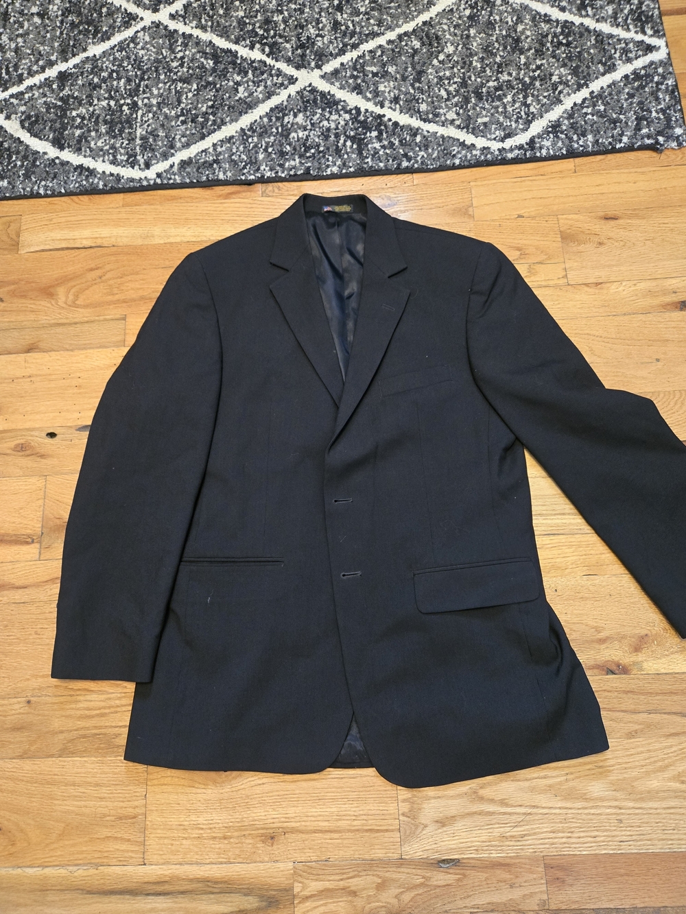 Men's Black Single-Breasted Sport Blazer